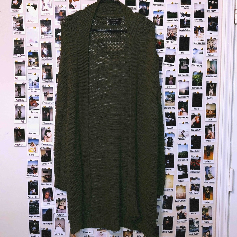 Extra long cardigan
